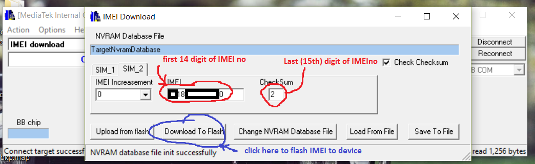 mt6582 nvram database file